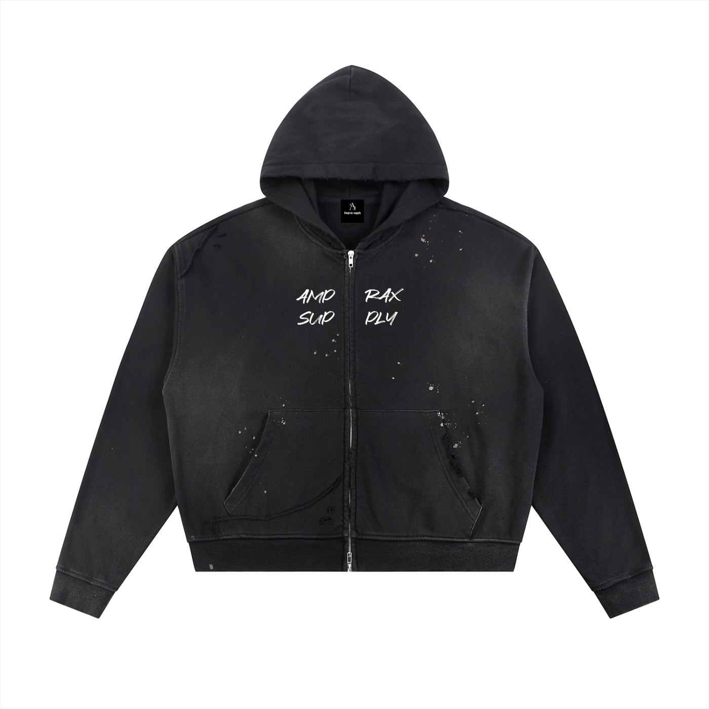 Amprax Supply  Zip Up Hoodie