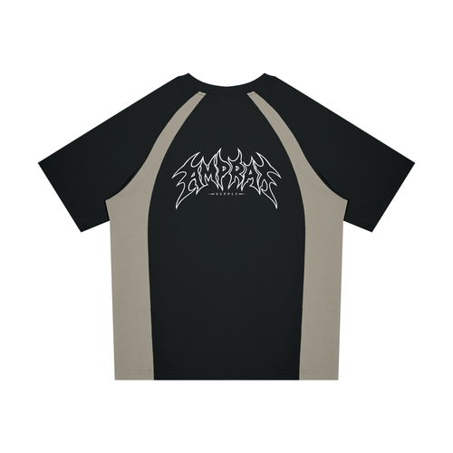 Amprax Supply Black & light brown Raglan T-Shirt