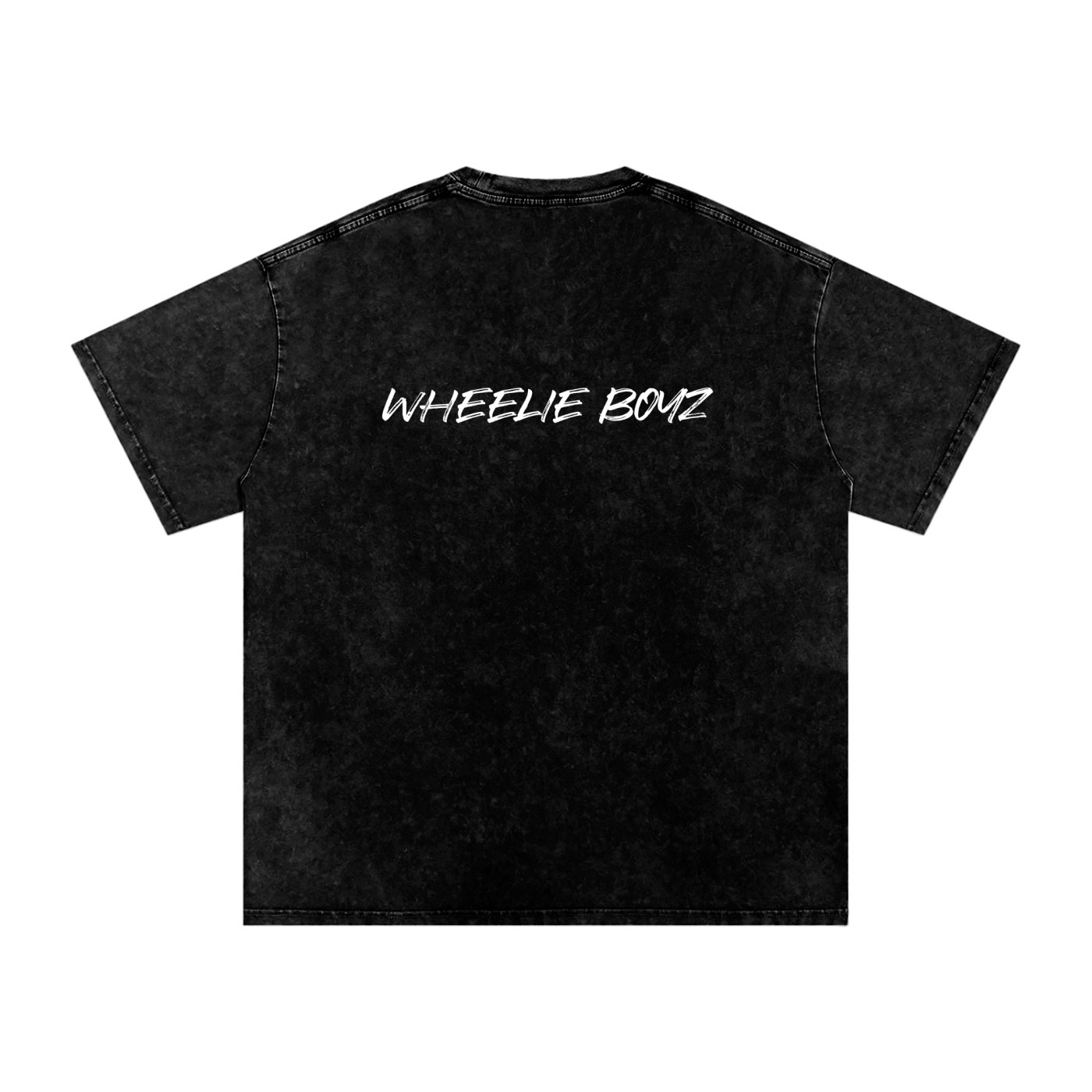 Amprax Supply Black Wheelie Boyz Oversized Cotton T-Shirt