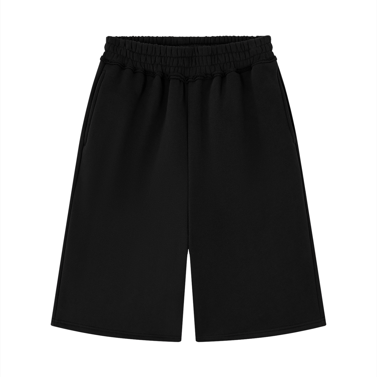 Amprax Supply Black Baggy Sweatpants Shorts