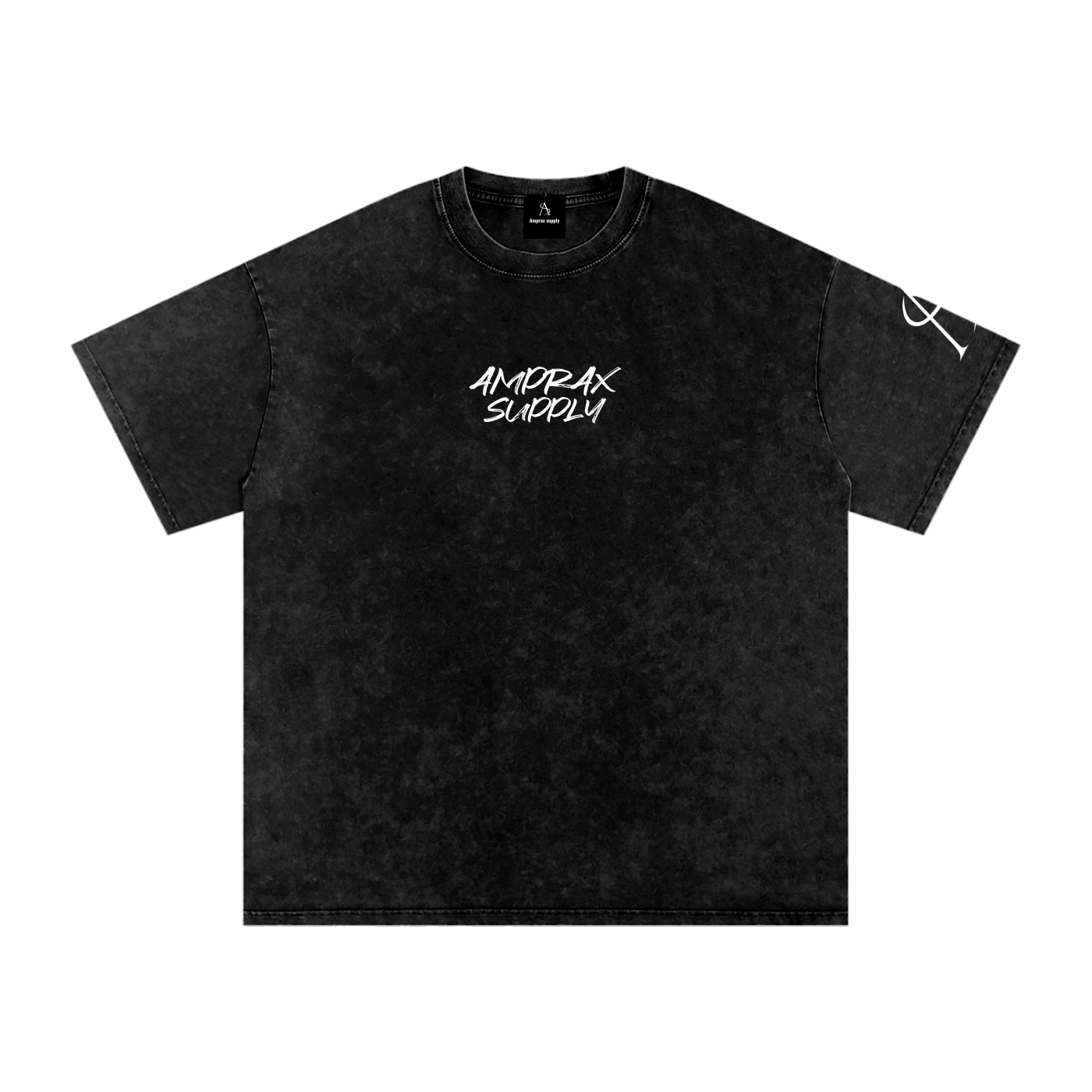 Limited Edition Amprax Supply Graffiti Black Oversized Cotton T Shirt