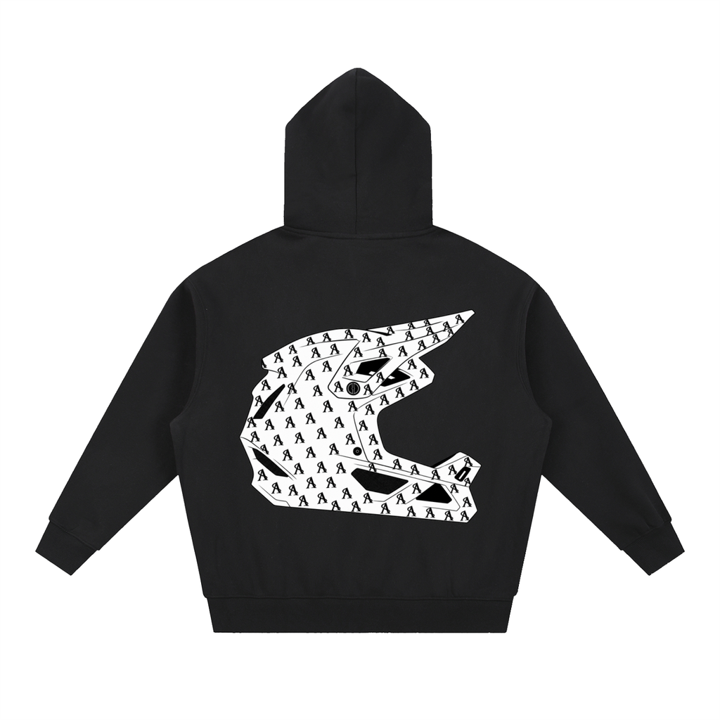 Limited Edition Amprax Full Face Essential Oversized Boxy Fit Fleece Hoodie