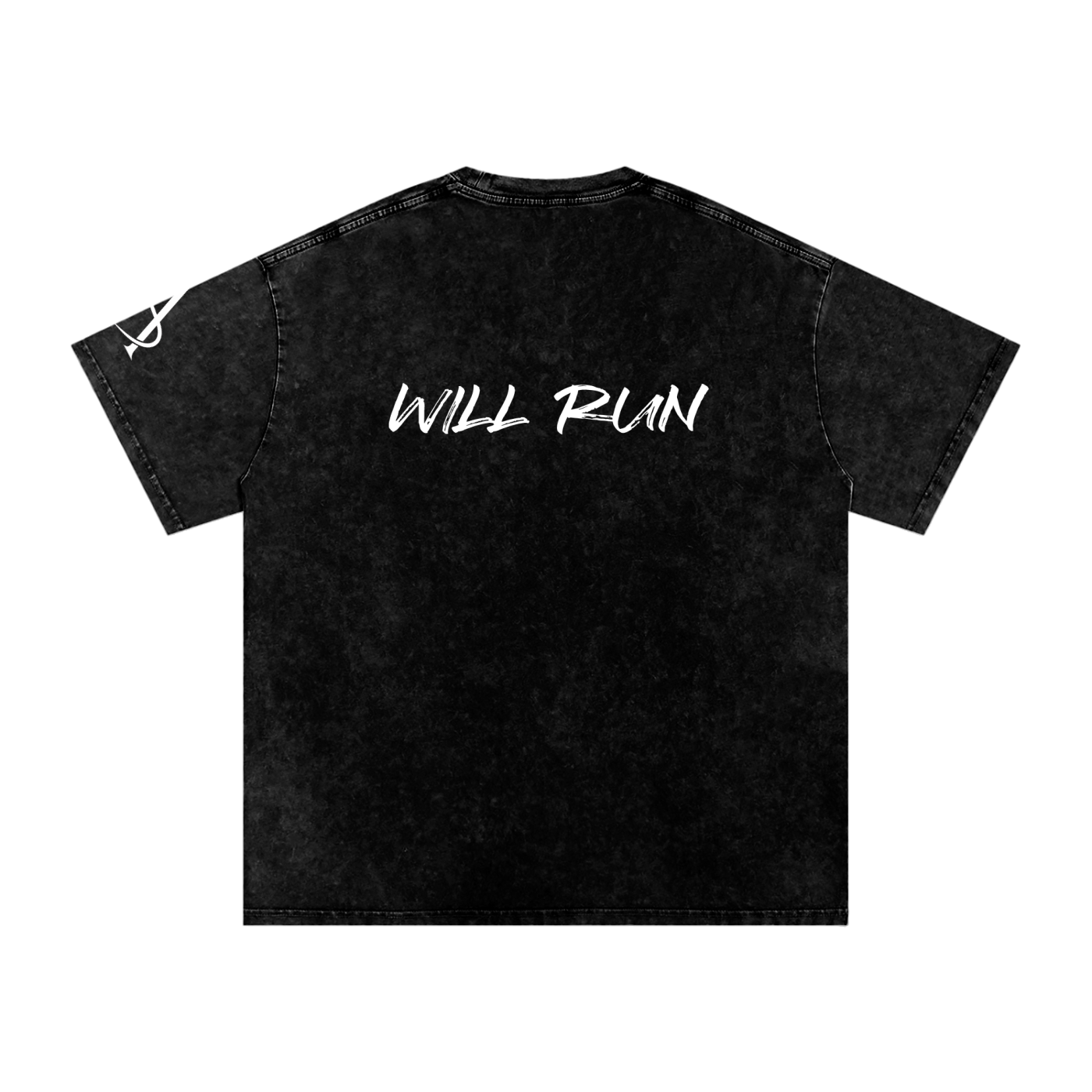Amprax Supply Will Run Black Oversized Cotton T-Shirt