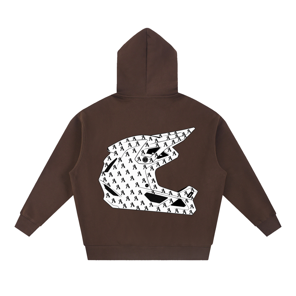 Limited Edition Amprax Full Face Essential Oversized Boxy Fit Fleece Hoodie