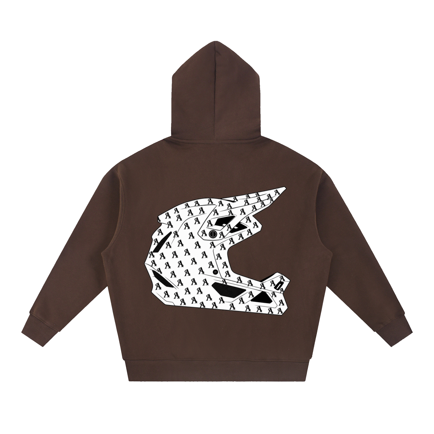 Limited Edition Amprax Full Face Essential Oversized Boxy Fit Fleece Hoodie