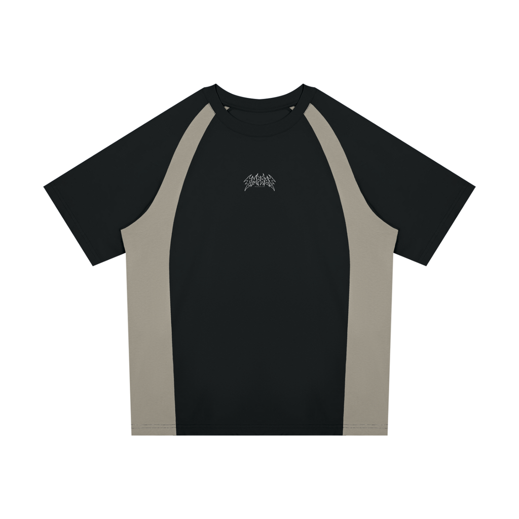 Amprax Supply Black & light brown Raglan T-Shirt