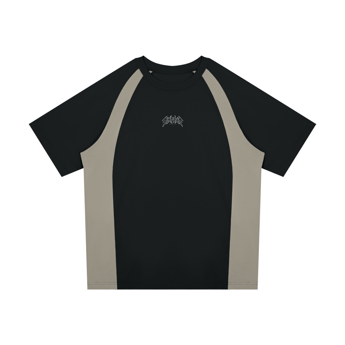 Amprax Supply Black & light brown Raglan T-Shirt