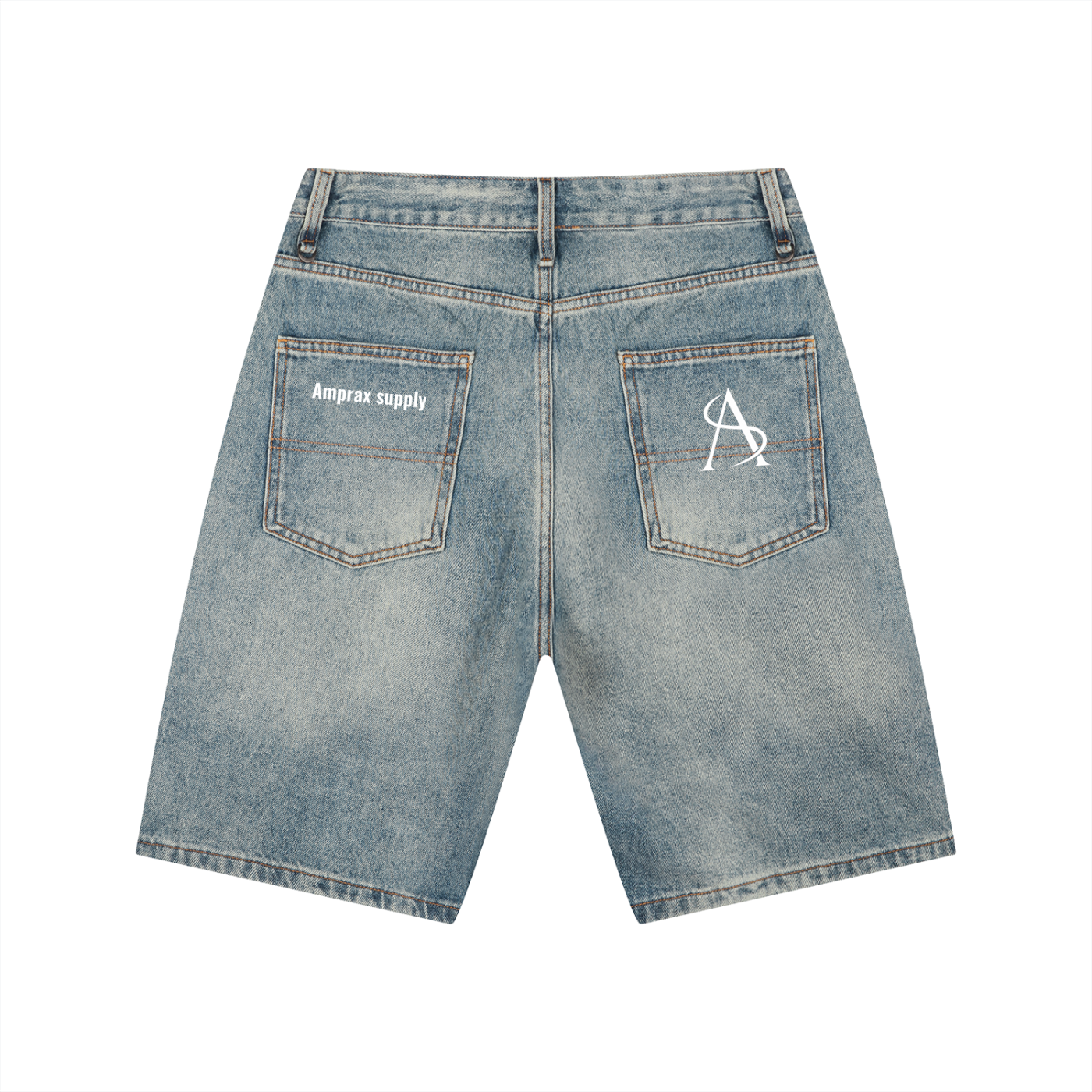 Amprax Supply Men's baggy Denim jorts