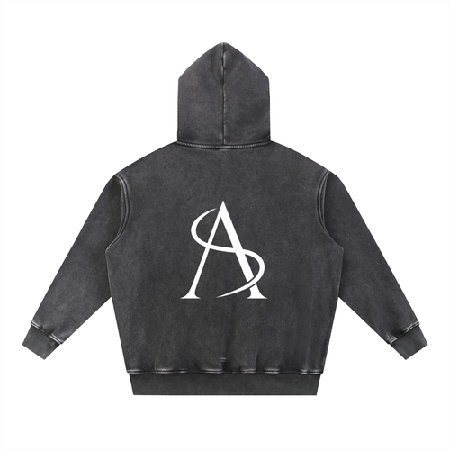 Amprax Supply Black Fleece Oversize Hoodie