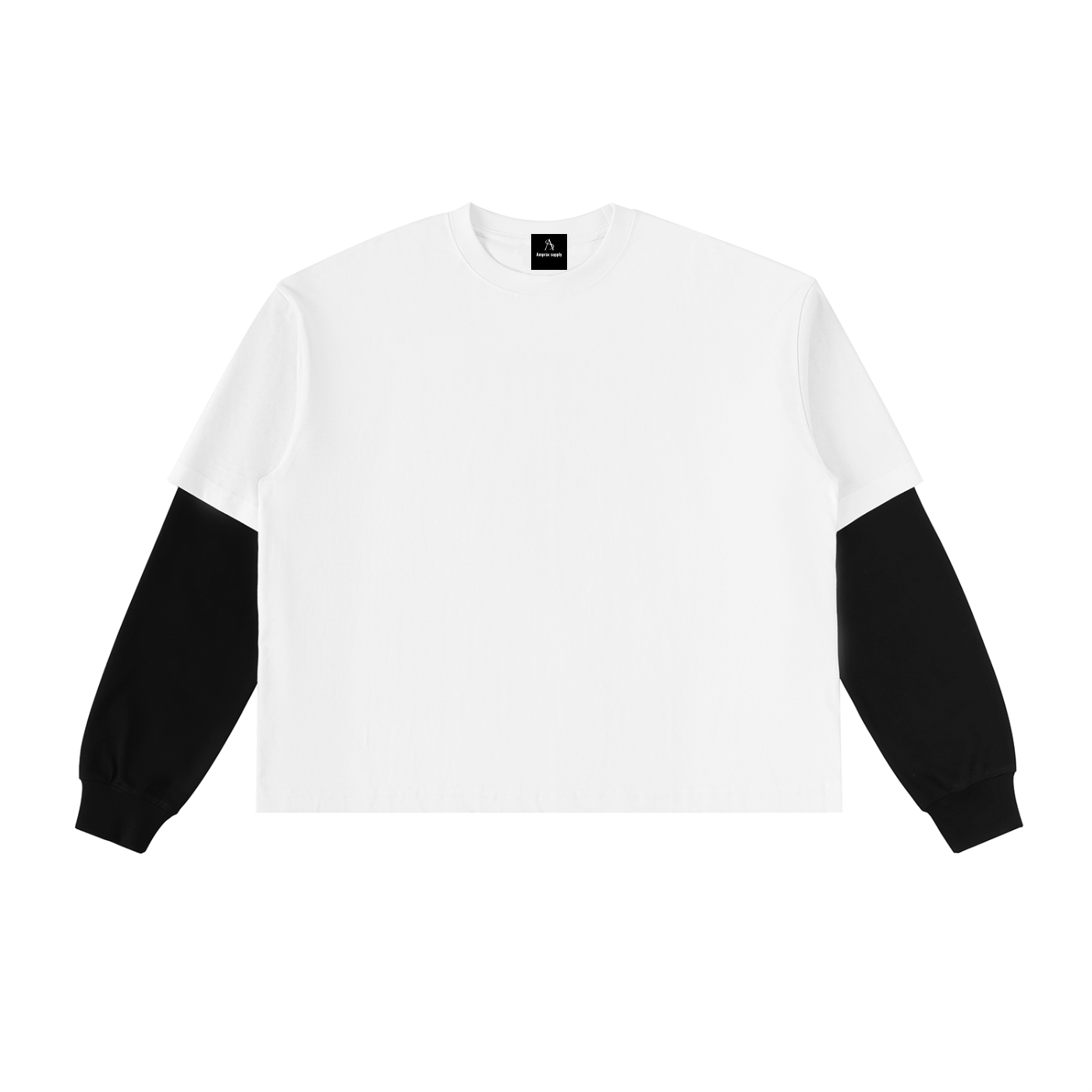 Amprax Supply wheelie for life Black and White long sleeve Shirt