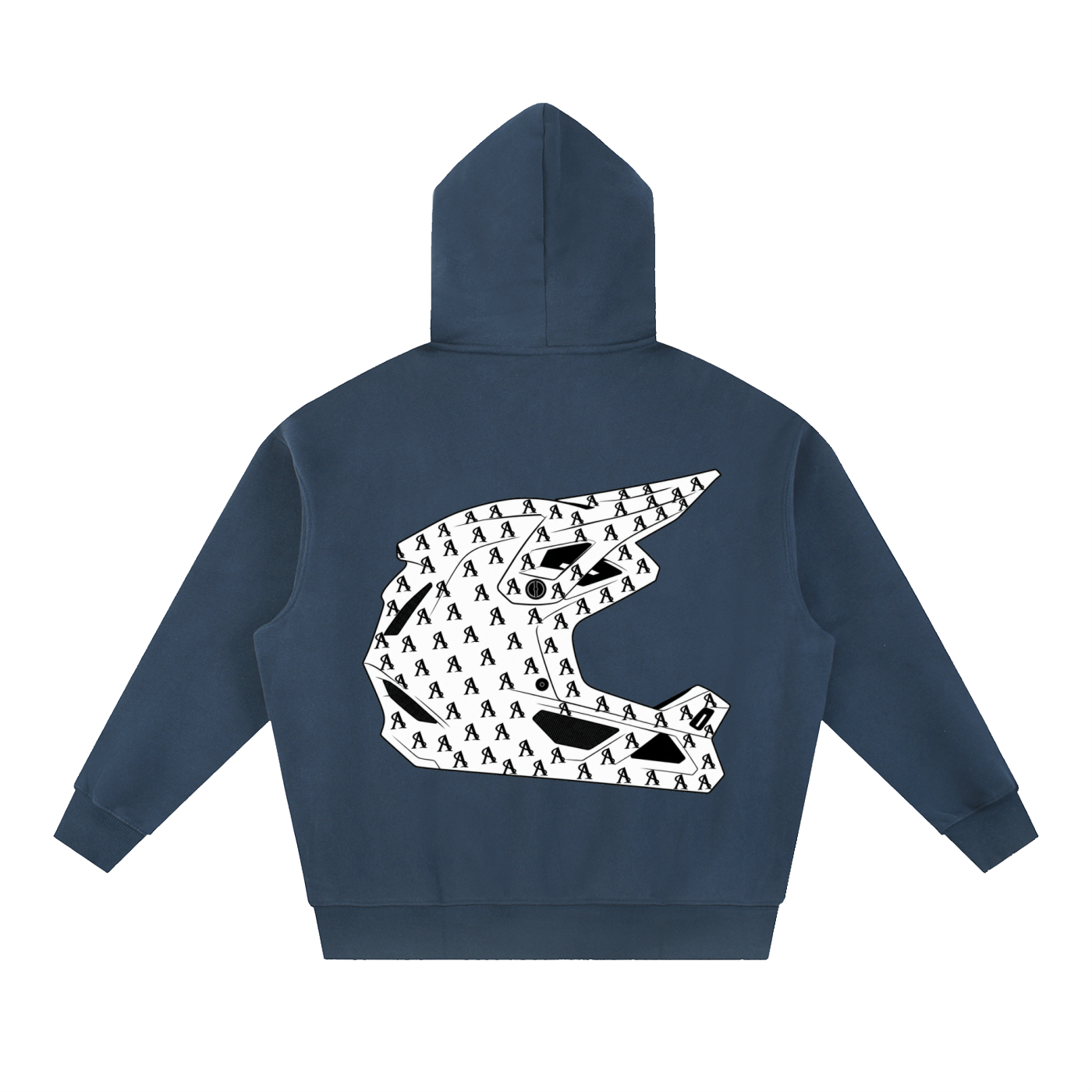 Limited Edition Amprax Full Face Essential Oversized Boxy Fit Fleece Hoodie