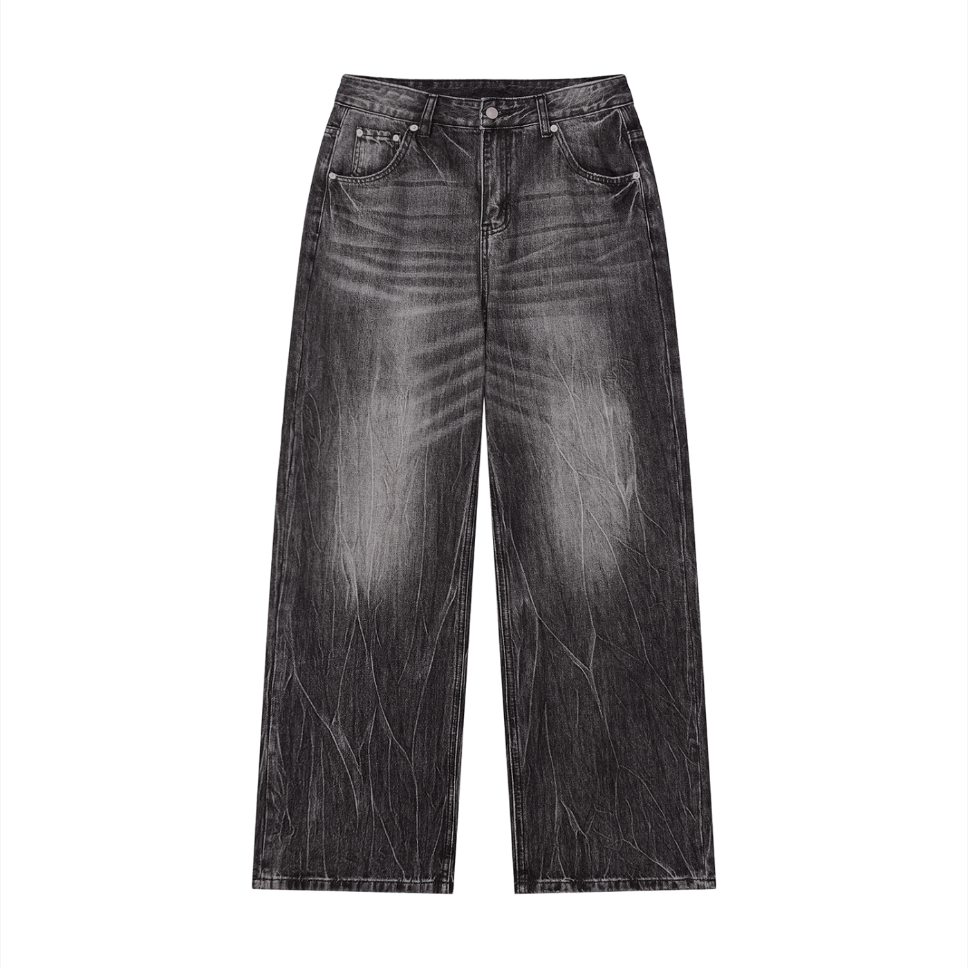 Amprax Supply Men’s black Baggy Jeans