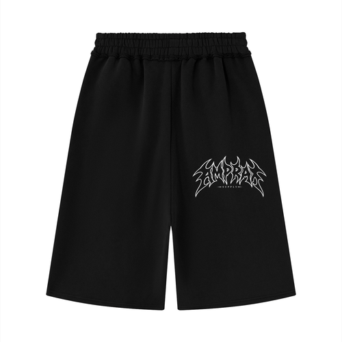Amprax Supply Black Baggy Sweatpants Shorts