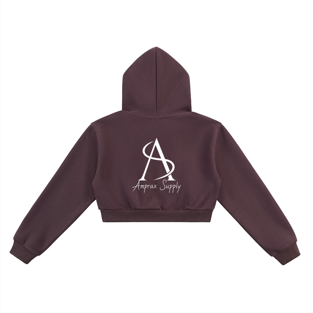 Amprax Supply Womens Essential Cropped Hoodie