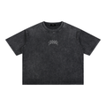Amprax Supply Black Mineral Wash Boxy Cotton T-Shirt