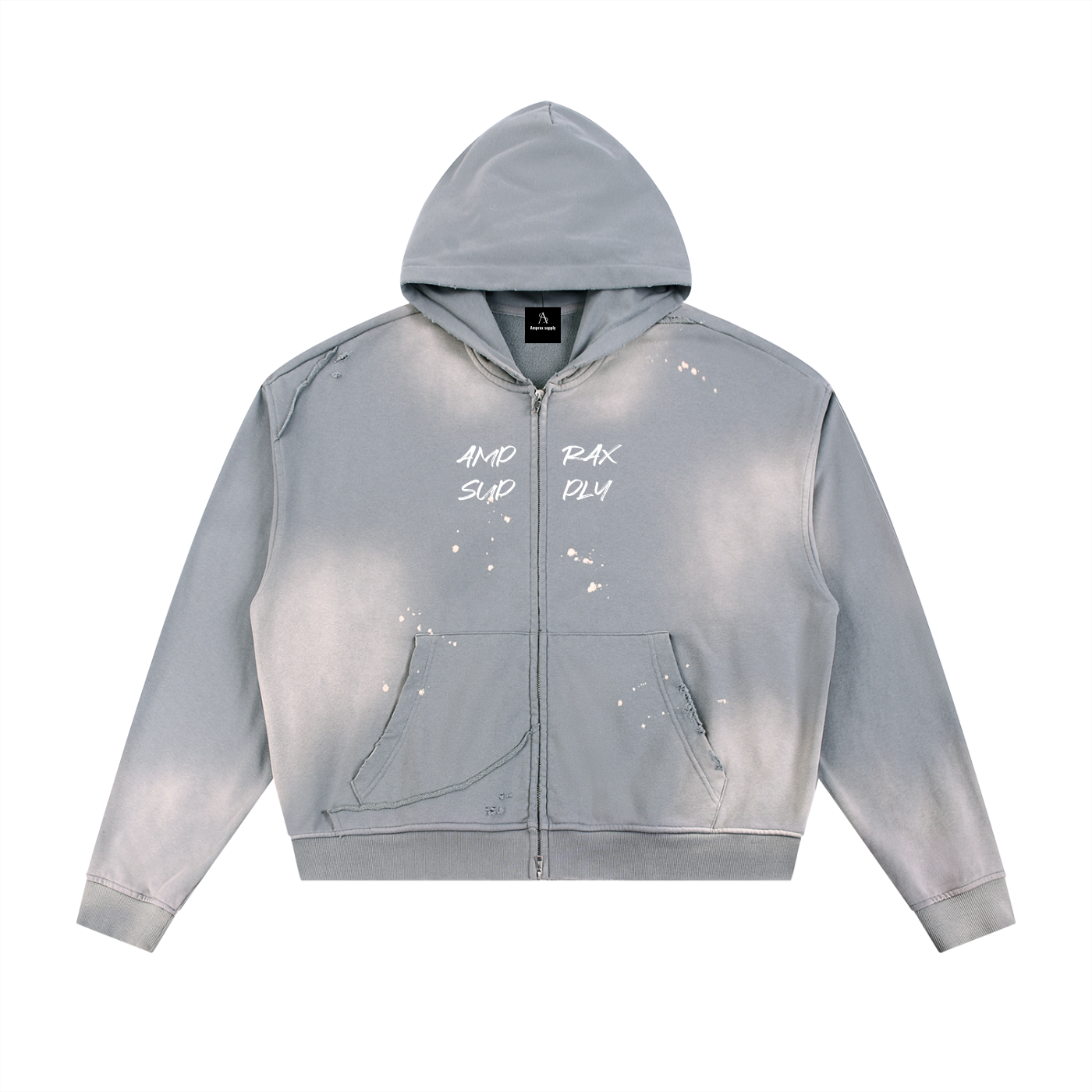 Amprax Supply  Zip Up Hoodie