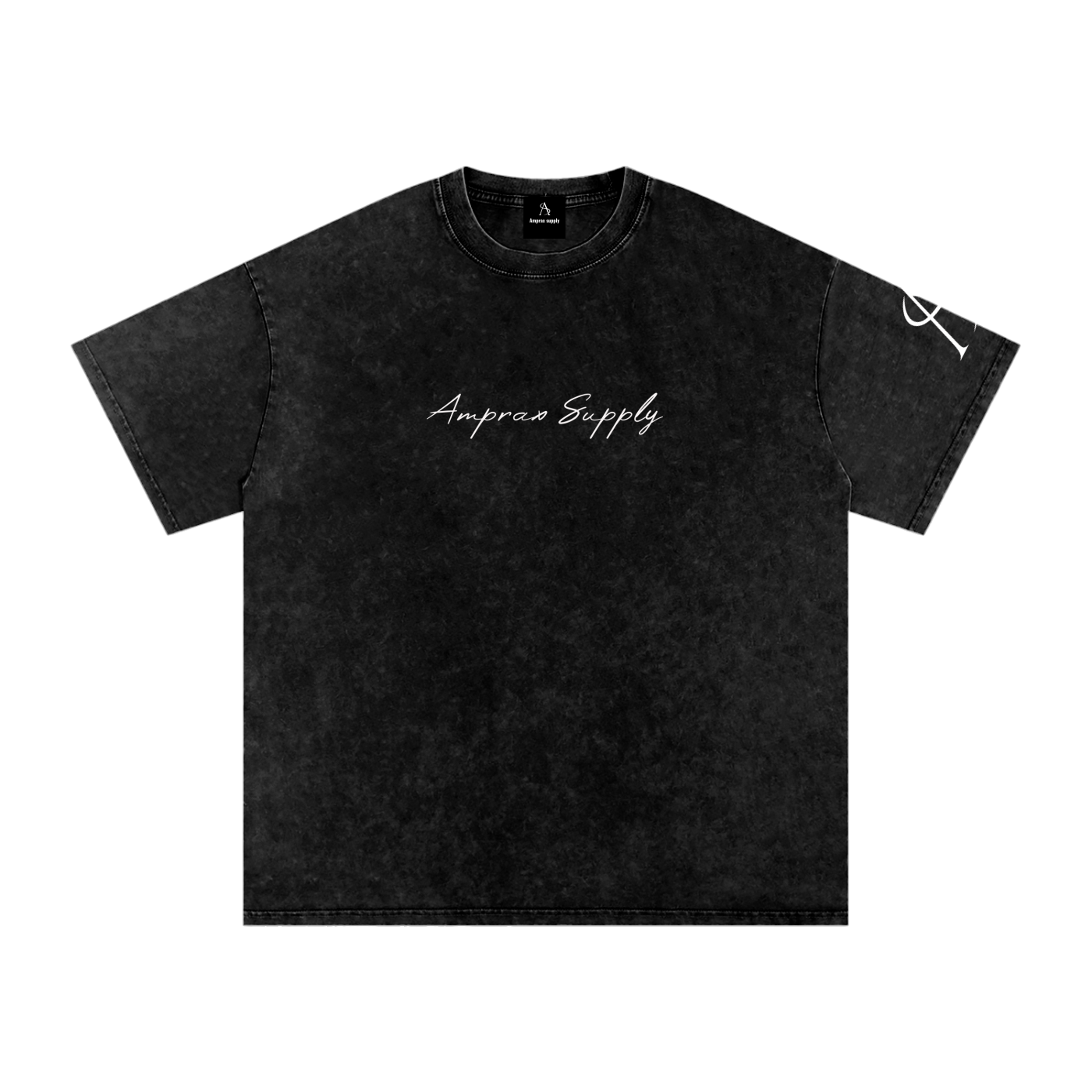Amprax Supply Black Oversized Cotton T-Shirt