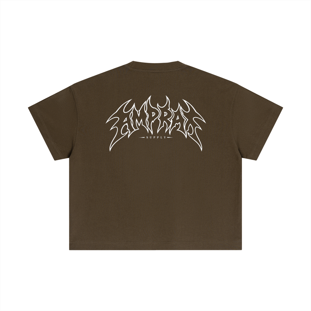 Amprax Supply Brown Essential Cotton Boxy T-Shirt