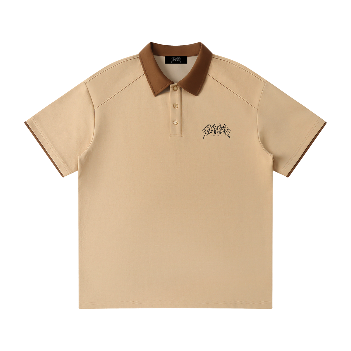 Amprax Supply Brown Boxy Polo